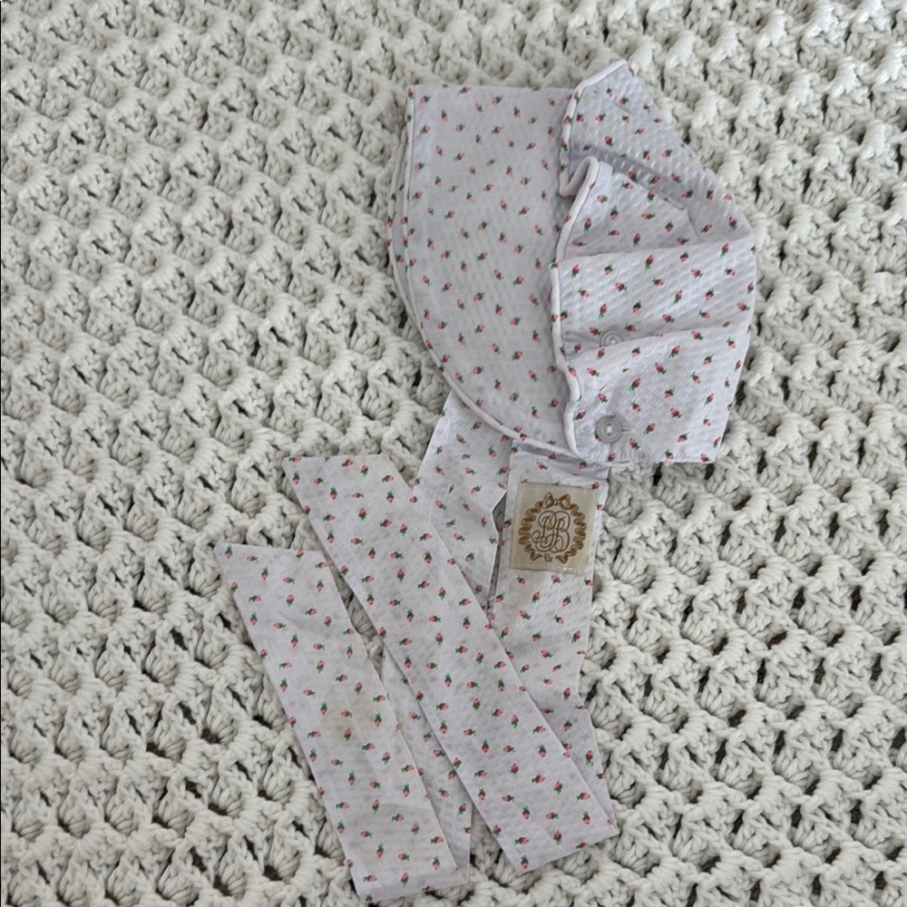 The Beaufort Bonnet Company White and Red Classic Baby Hat